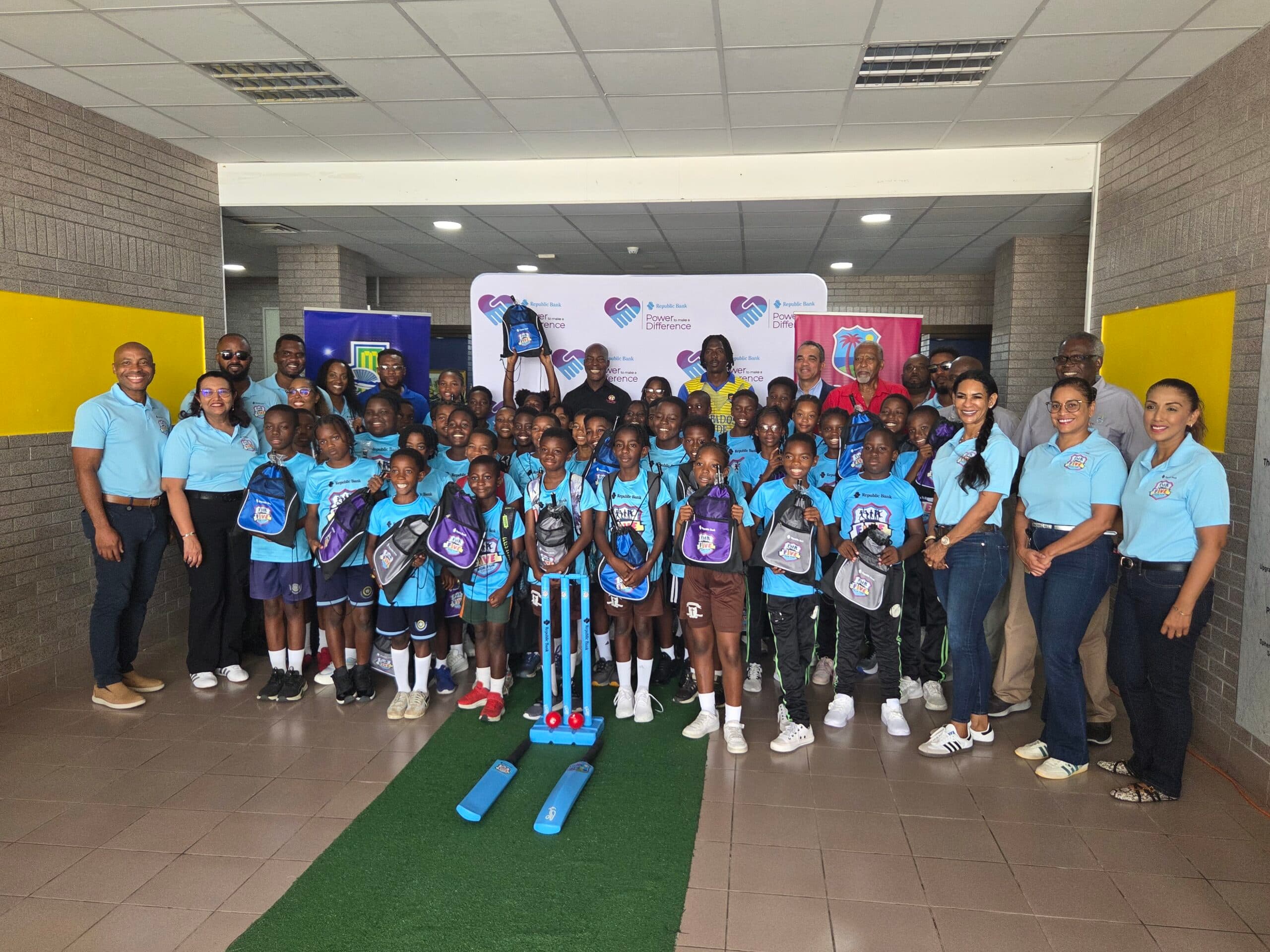 Republic Bank Launches Five Fun Cricket Programme for Primary Schools